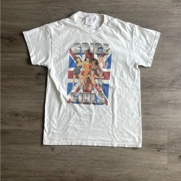 Vintage 90’s Spice Girls “Spice World” Band Tour T-shirt (Sz.L) - Picture 1 of 6